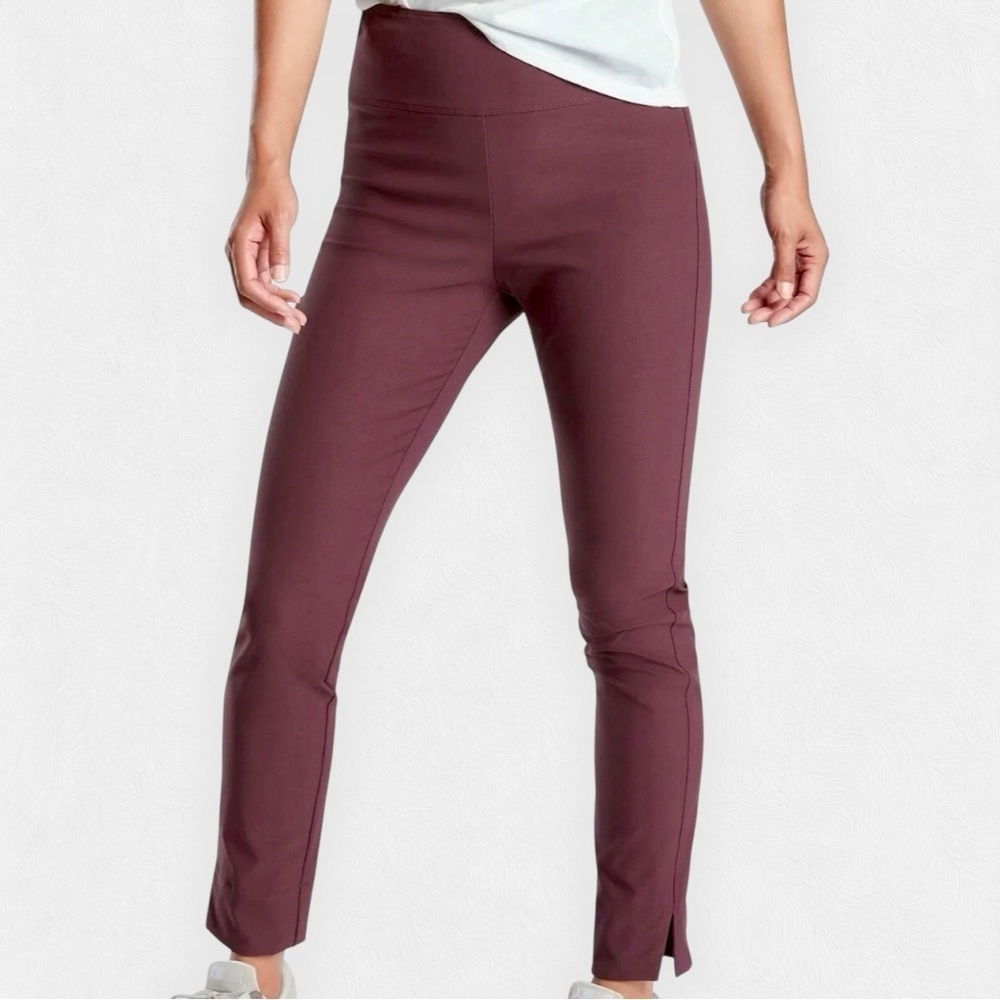 Athleta ‘Wander Slim Ankle Pant’ in “Antique Burgundy” Size 10